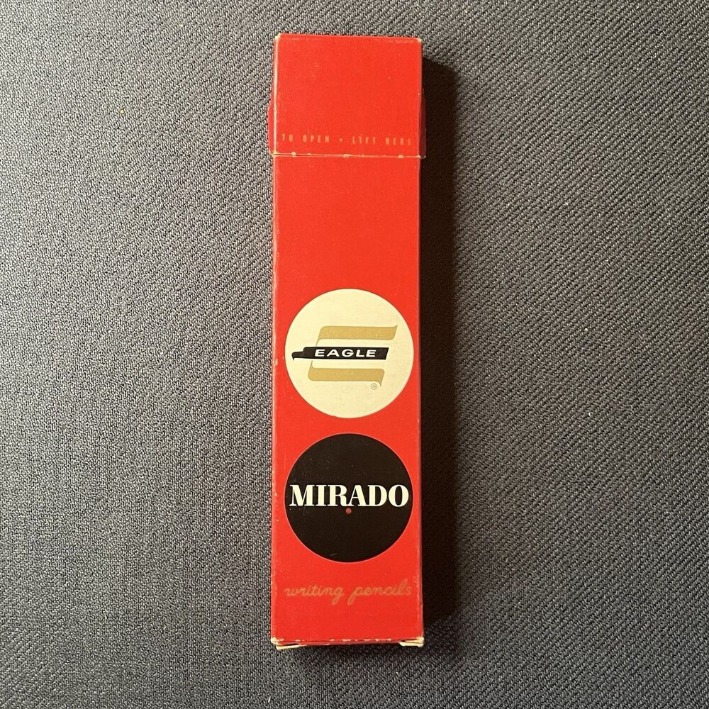 Eagle Mirado 174 Pencils 2-1/2 True Medium Full Dozen 12 Box Unsharpened NOS Vtg